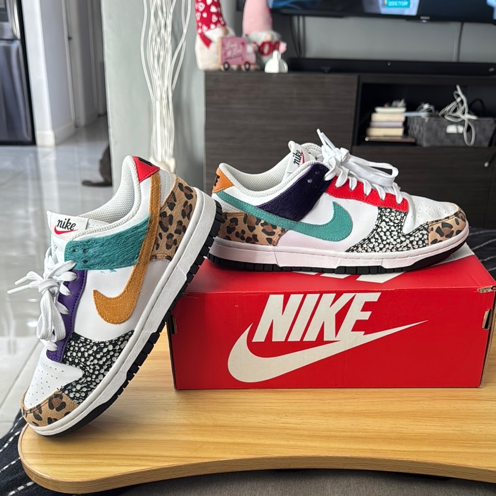 Nike Multicolor Animal Print Sneakers